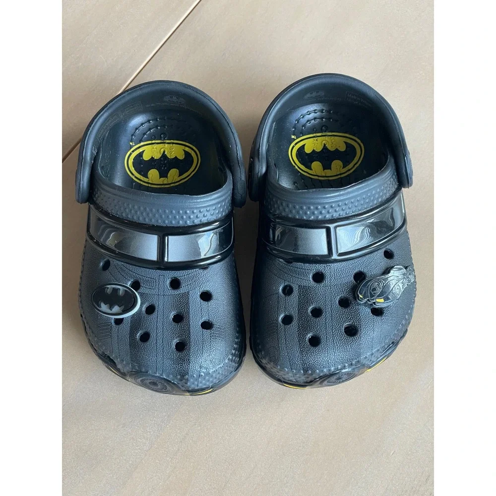 Crocs Batman Batmobile Clogs Black Toddler Size 5 Slip On Shoes